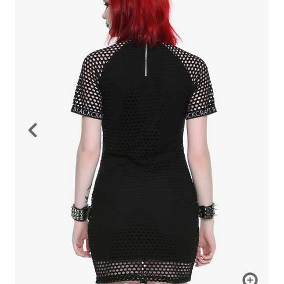 BlackCraft Fishnet Dress Hot Topic Exclusive - Picture 3 of 3